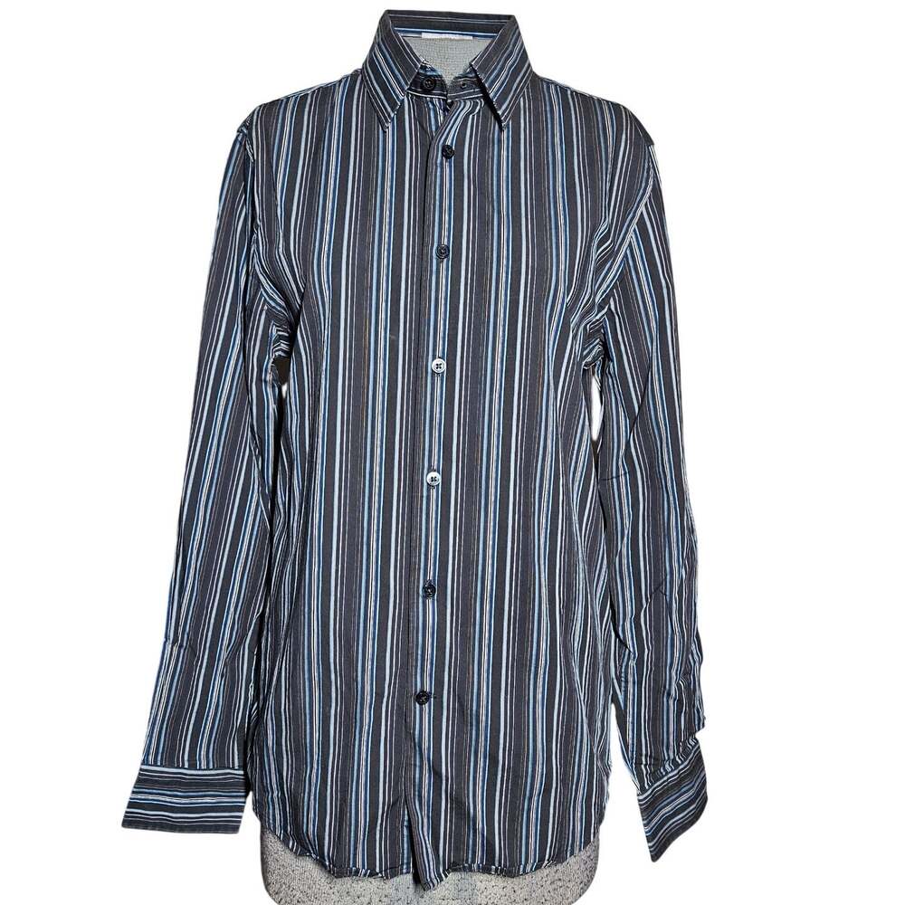 Express Striped Fitted Button Down Size Small